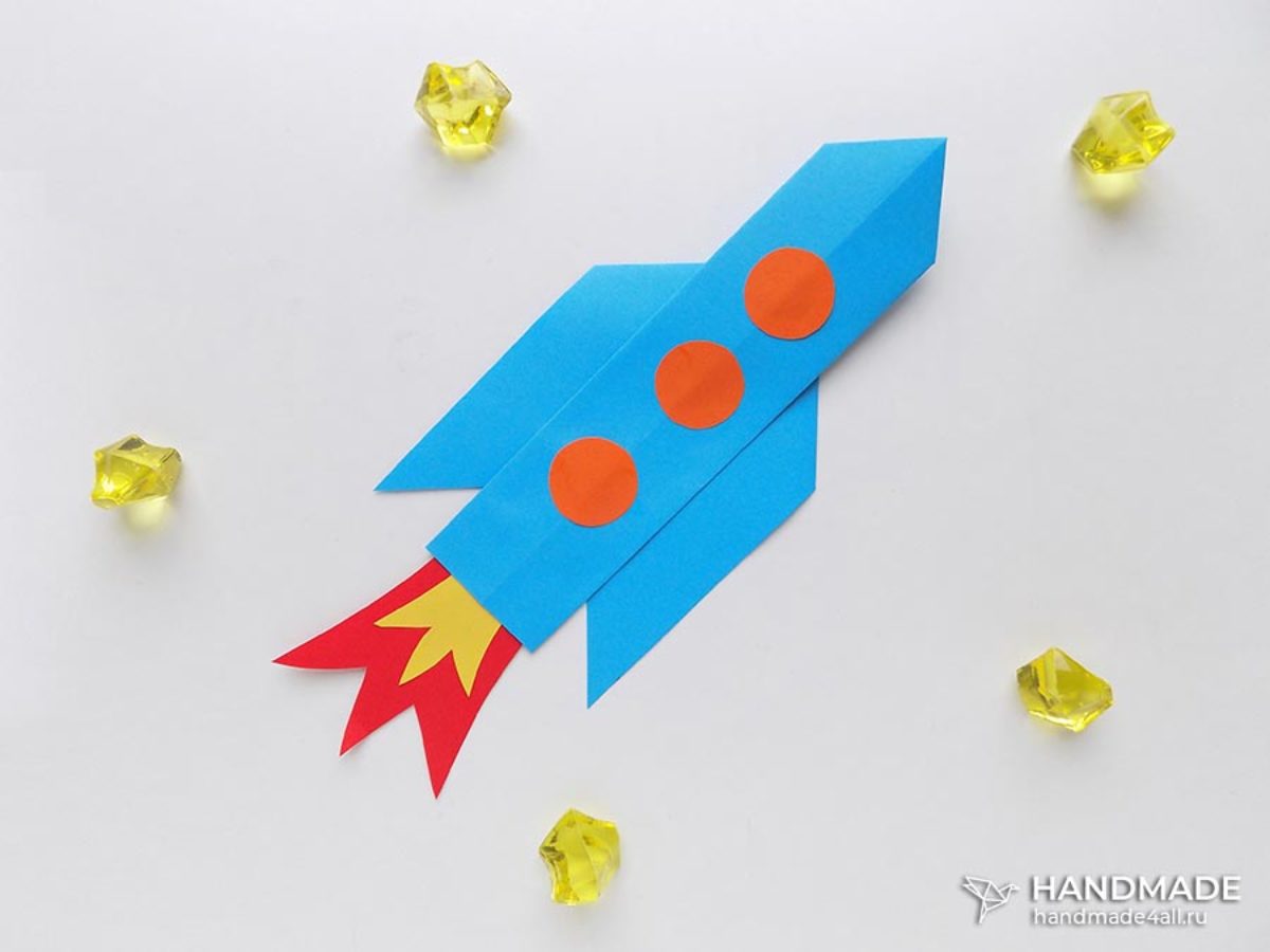 Как сделать ракету из бумаги оригами